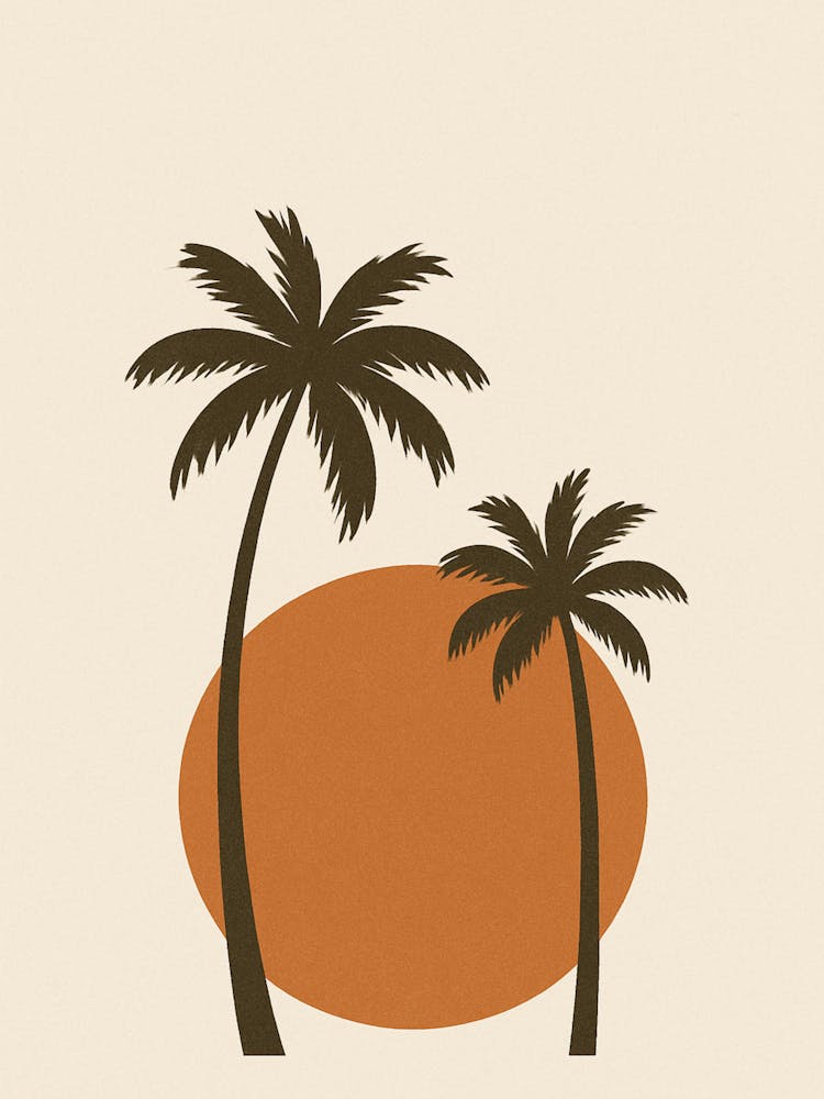 Palm Trees At Sunset 1