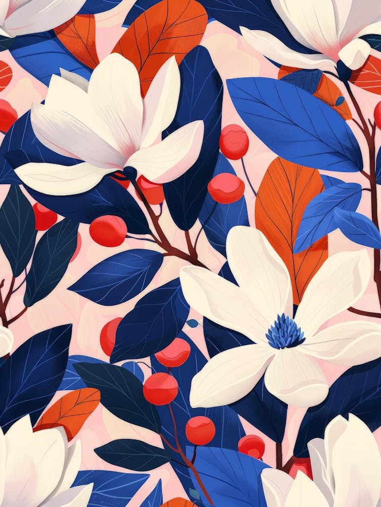 Magnolienblumen Tapete