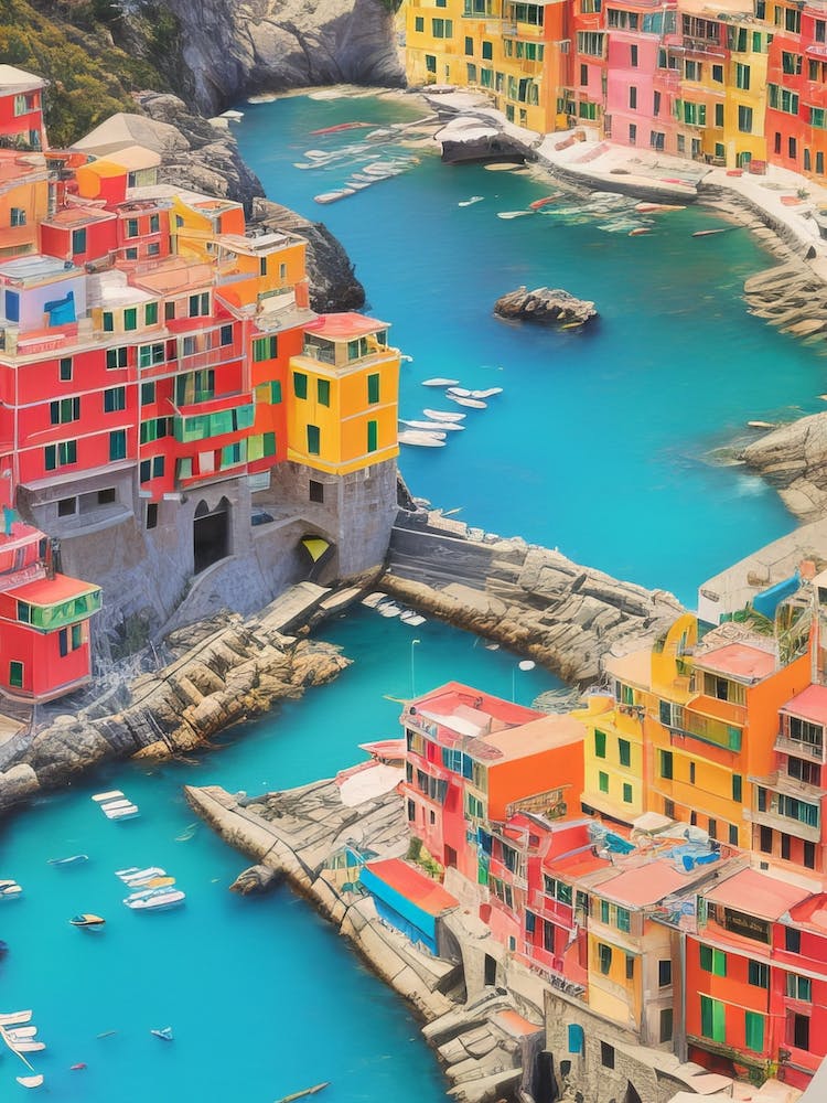 Mediterranean Cinqueterre Port