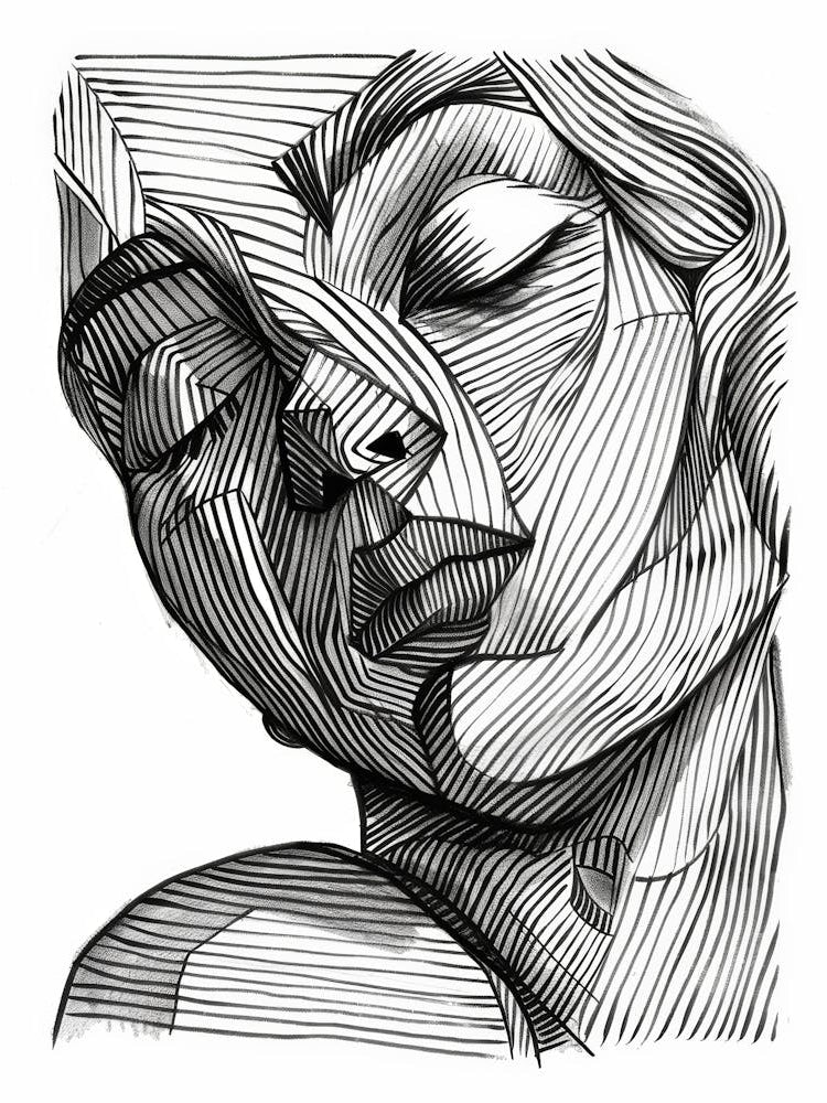 Abstract Drawing Of A Woman