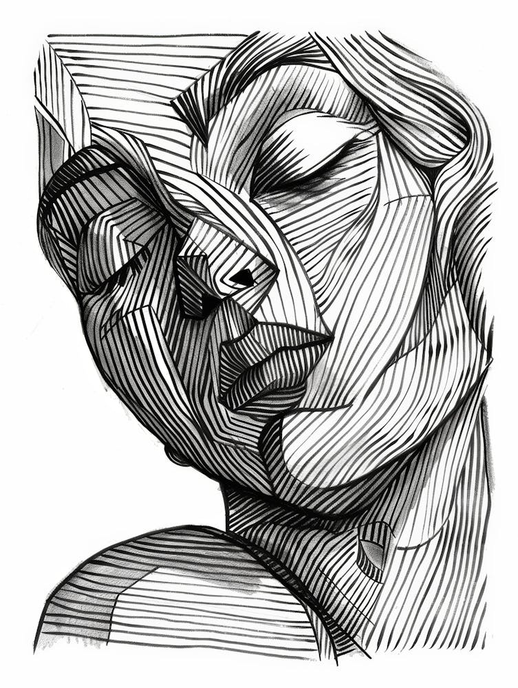 Abstract Drawing Of A Woman