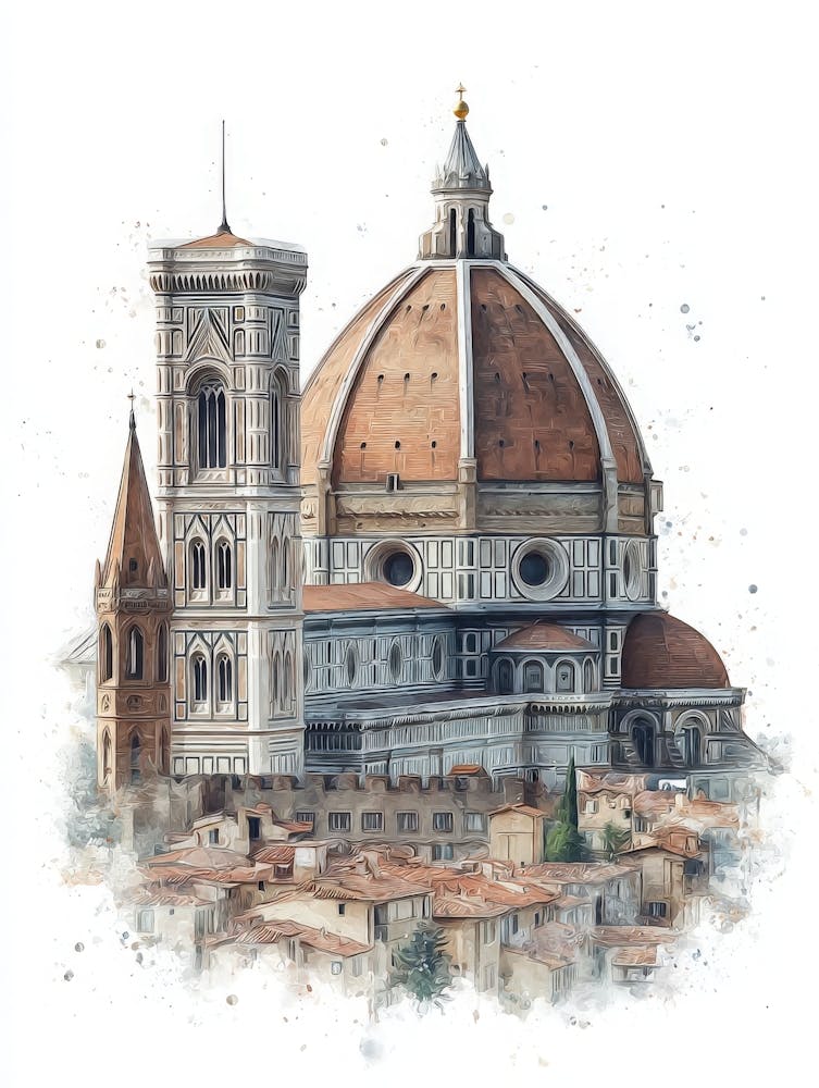 Aihrgdesign Isolated Watercolor Painting Of Italian Renaissan 63567386 6111 4689 9dd8 83408032b364 3