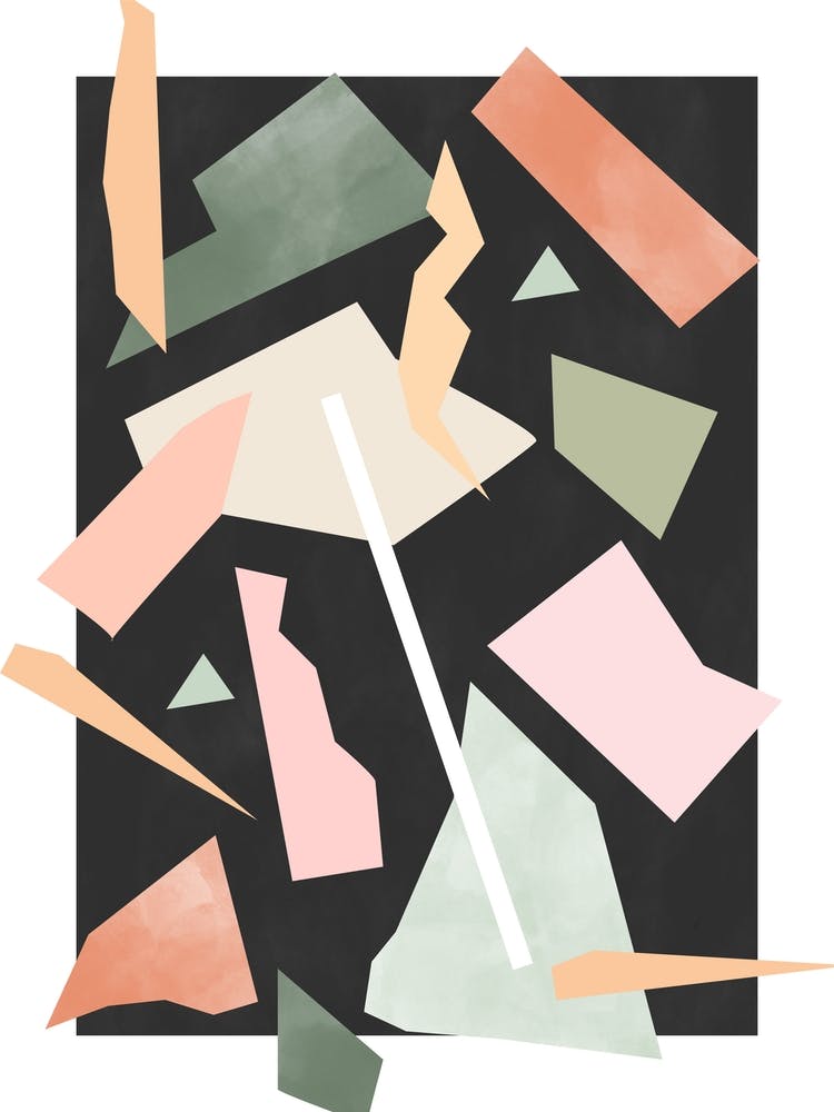 Pastel Paper Cutouts No.2
