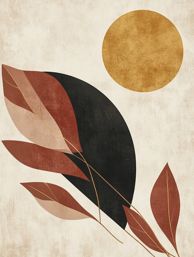Abstract Leaves Canvas Print 11