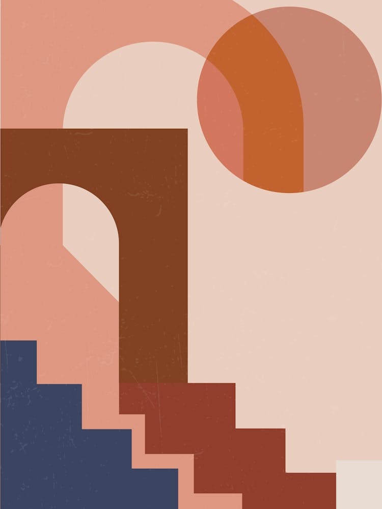 Bohemian Moroccan Staircase Print 11