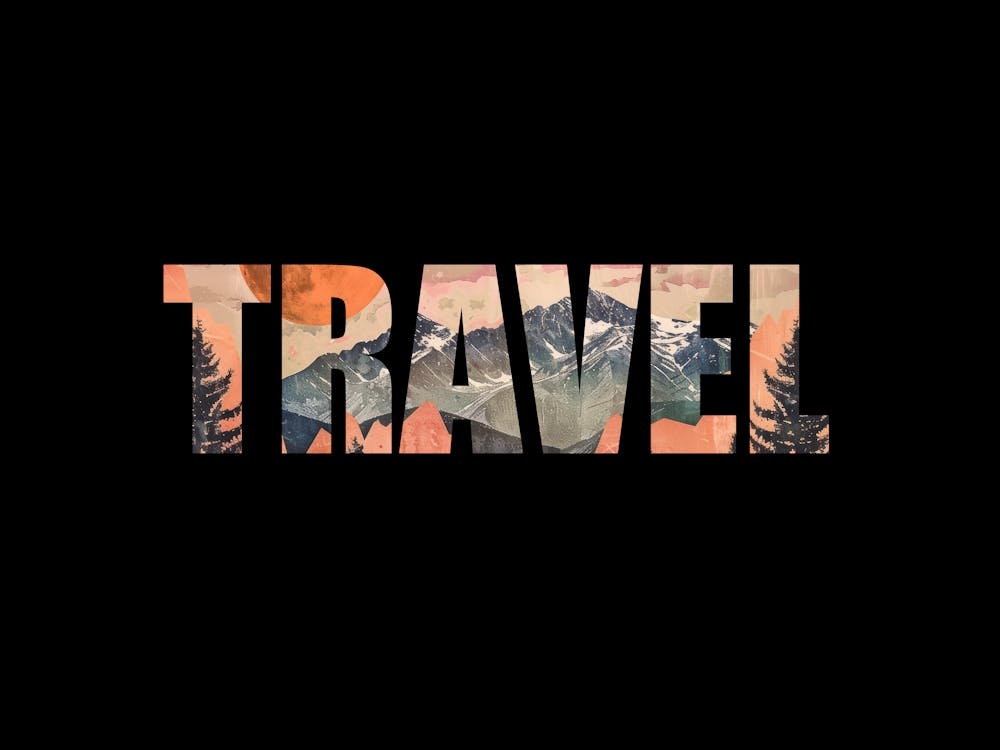 Travel Poster Vintage Woods Illustration 9