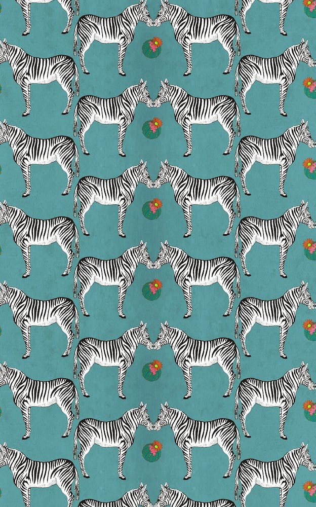Zebras And Cactus