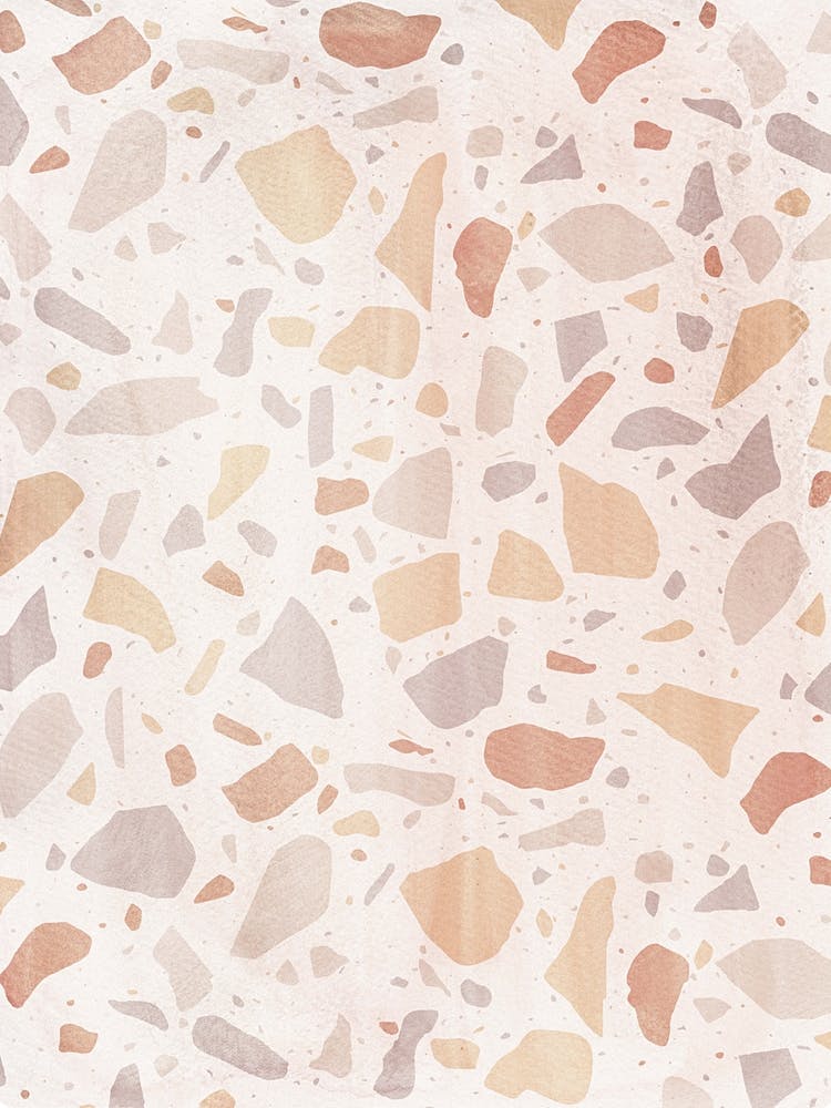 Abstract pastel Watercolor terrazzo 2