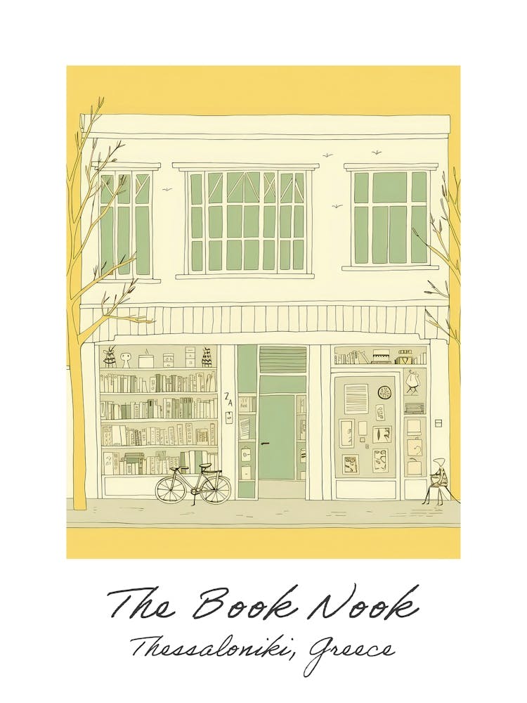 Thessaloniki, Greece The Book Nook Pastel Colours 1 Poster