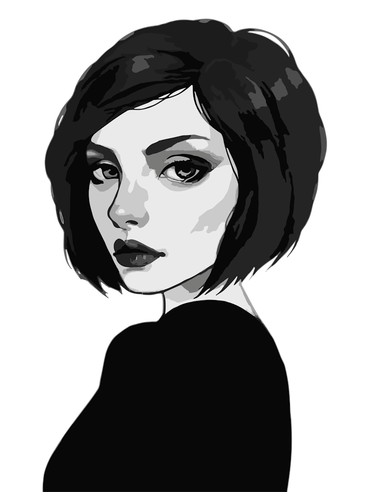 Black And White Portrait 1