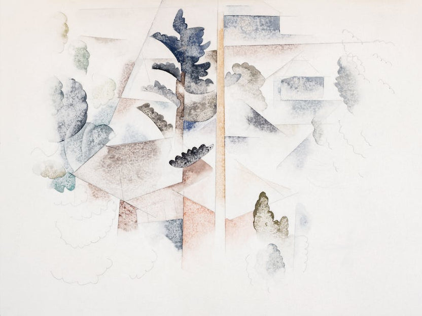 Bermuda, Trees And Architecture, Charles Demuth