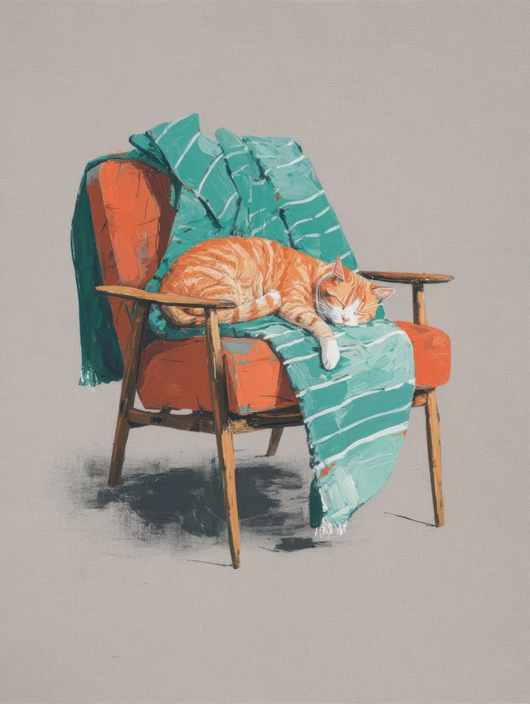 Cat In A Chair 4