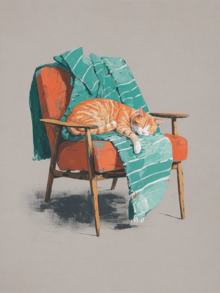 Cat In A Chair 4
