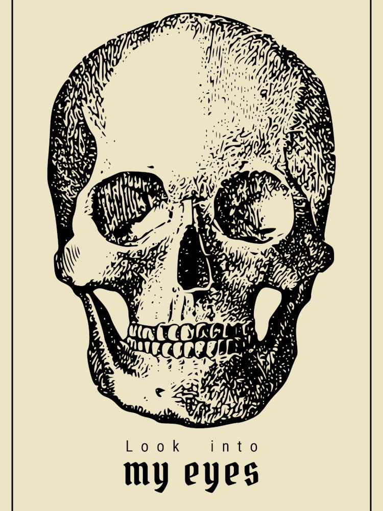 Look Into my Eyes Skull
