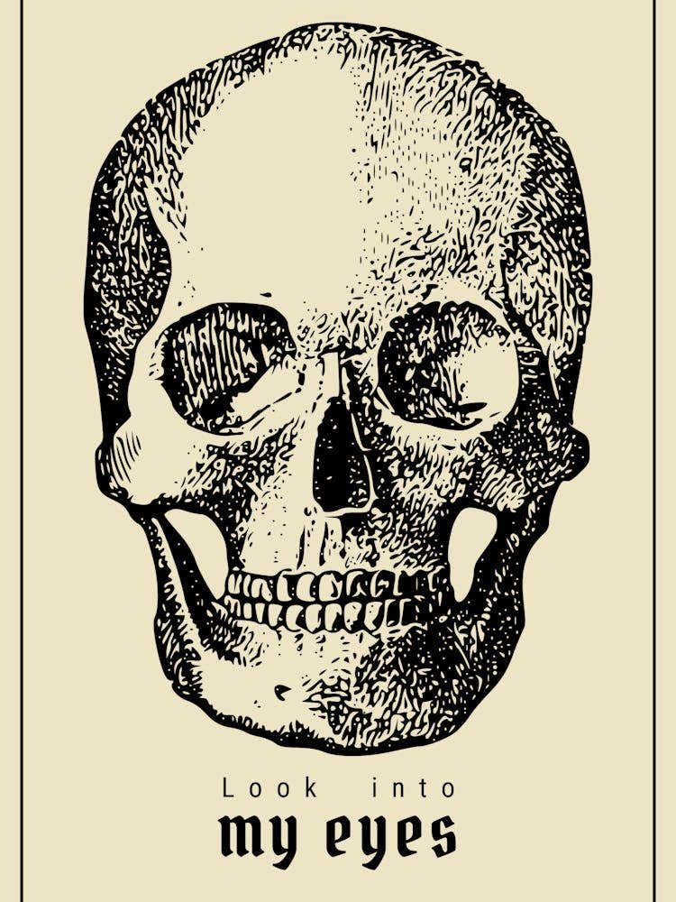 Look Into my Eyes Skull