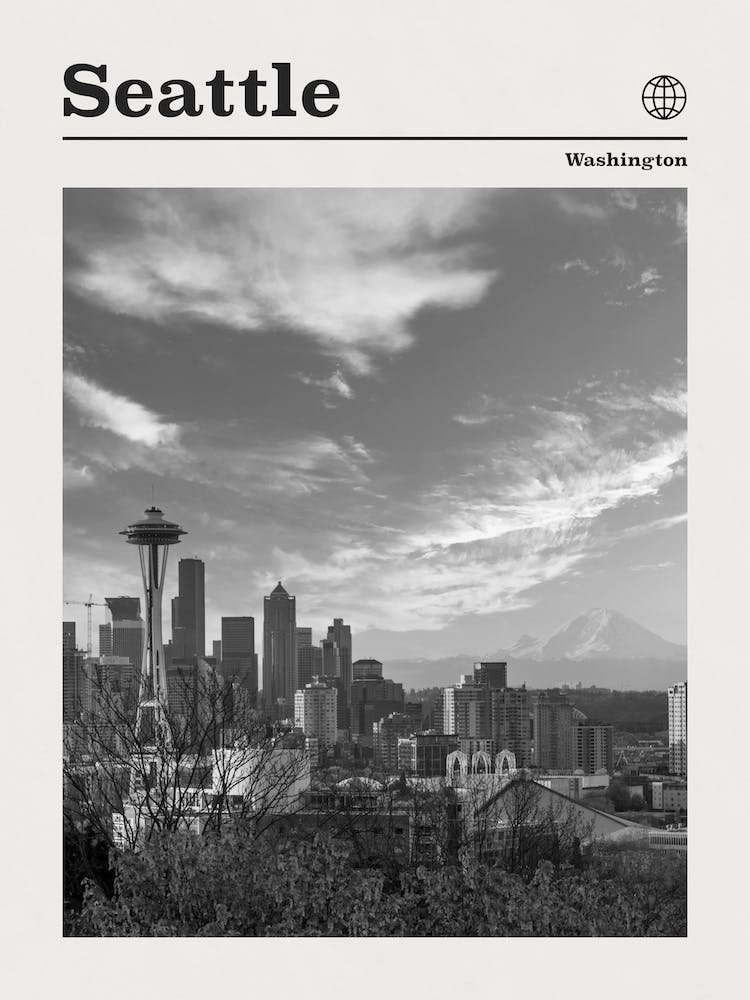 Seattle Black And White