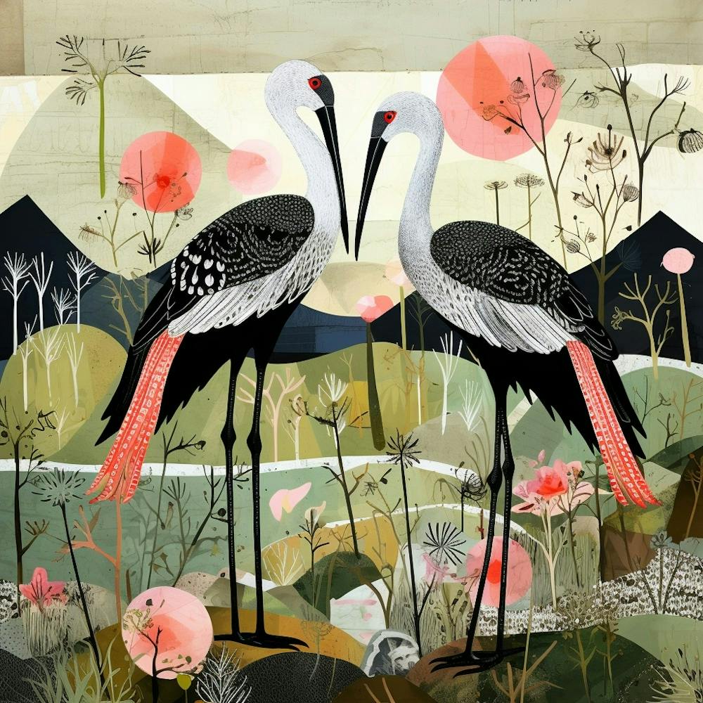 Bird In Nature Stork 1