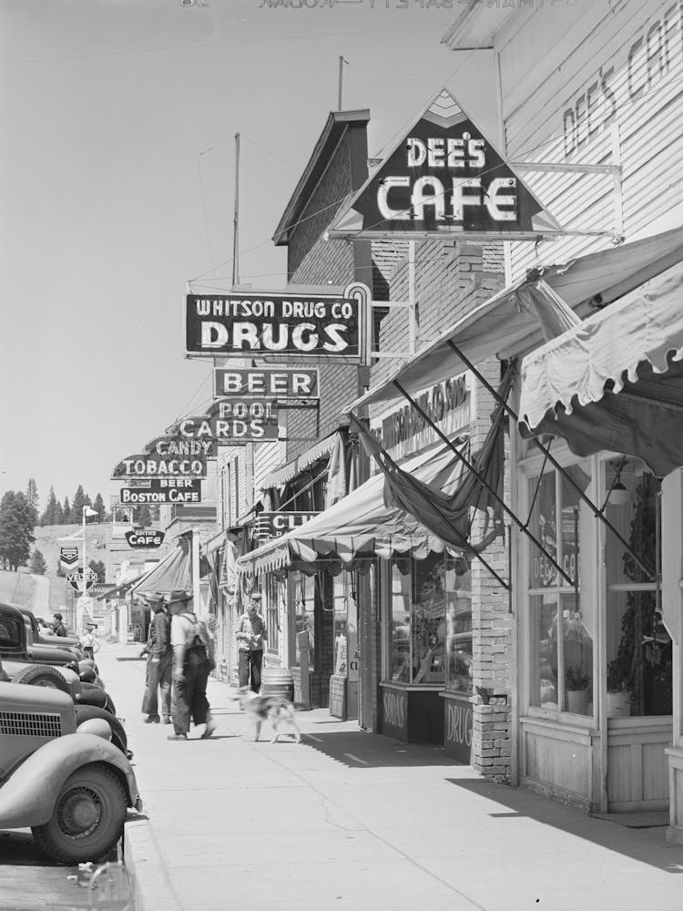 Untitled Photo, Possibly Related To Street Scene, Cascade, Idaho