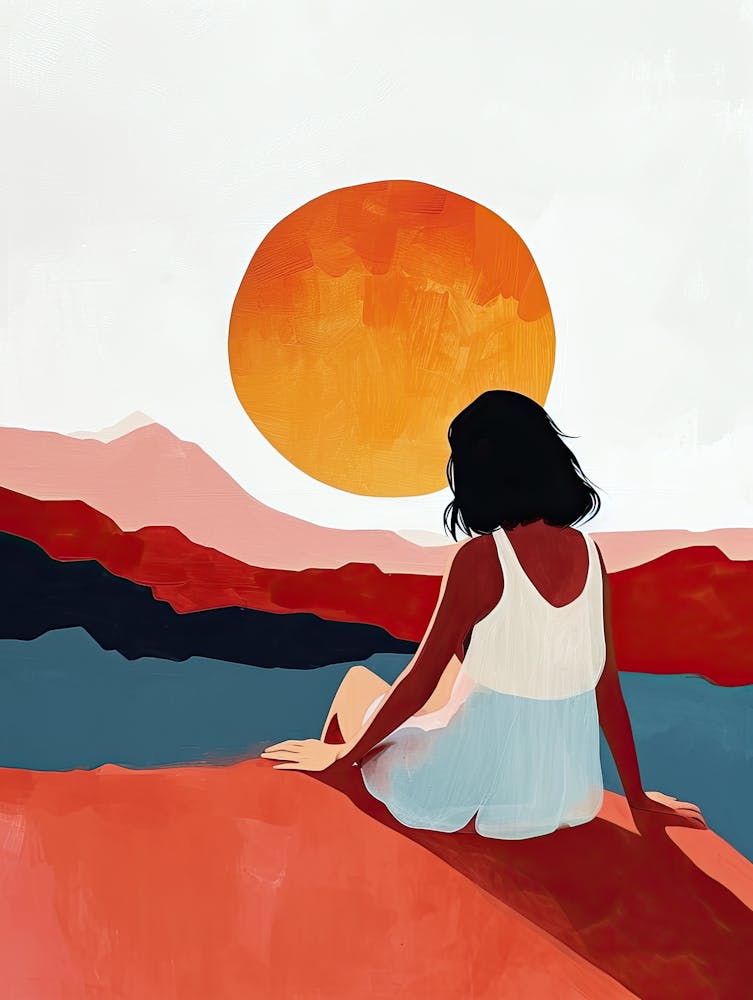 Sunset In The Desert, Minimalism 1