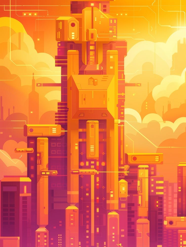 Futuristische Stadt 3