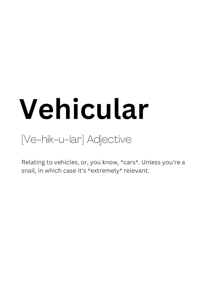 Vehicular Definition Meaning