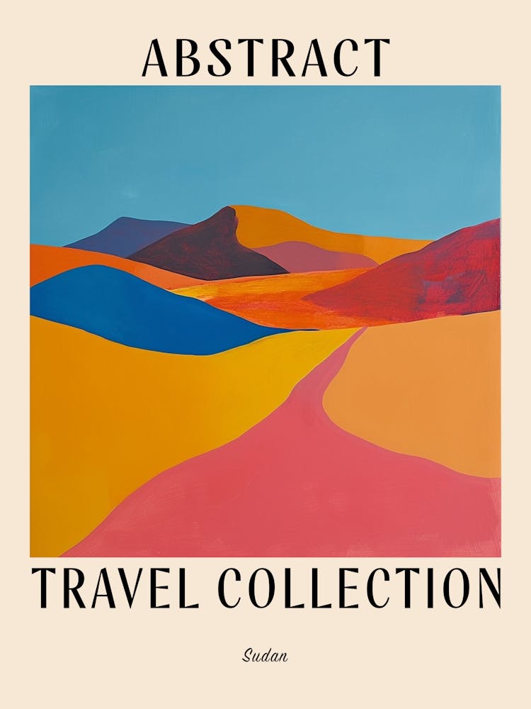 Abstract Travel Collection Poster Sudan 1