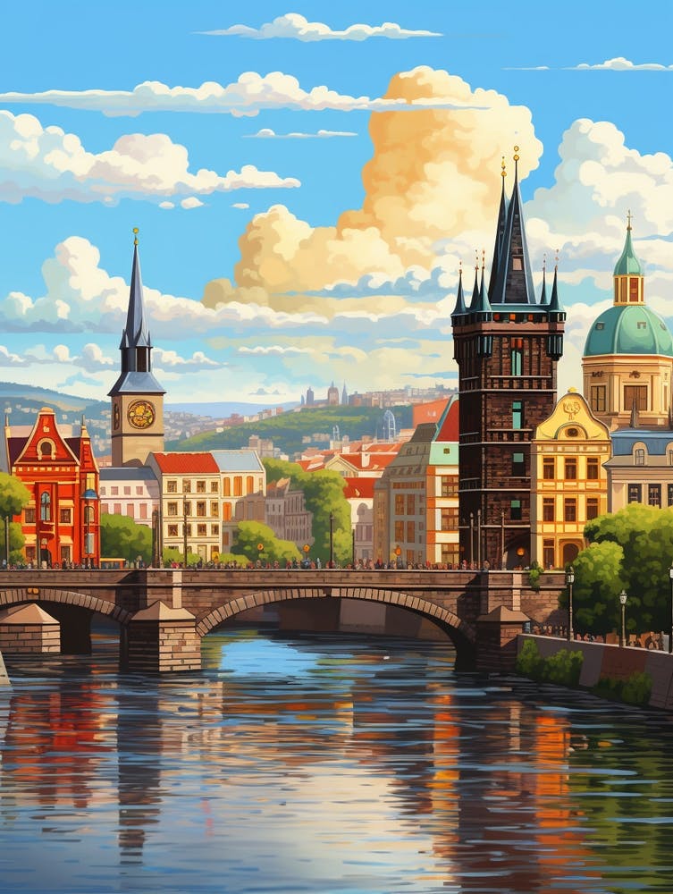 Prague Pixel Art 1