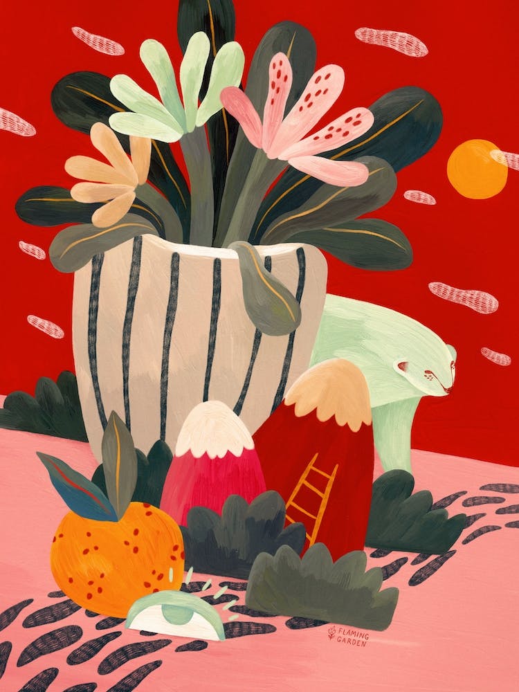 Red Still Life