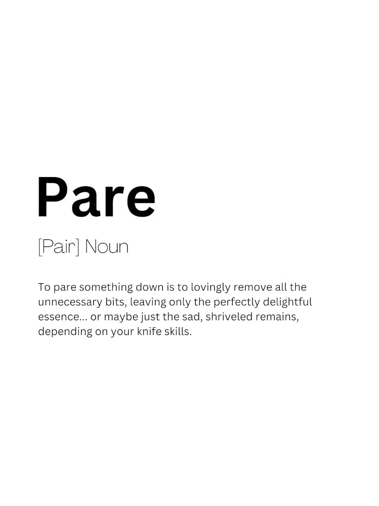 Pare Definition Meaning