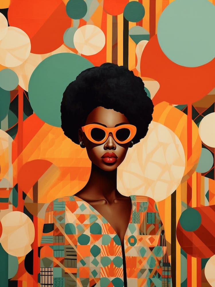 Afrocentric Pattern Illustration 9