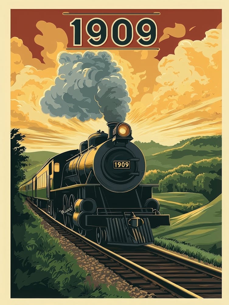 Aihrgdesign A Vintage Travel Poster Of A Powerful Steam Locom 4d27eddd F662 4547 Bc51 5f25e9b178dd 3