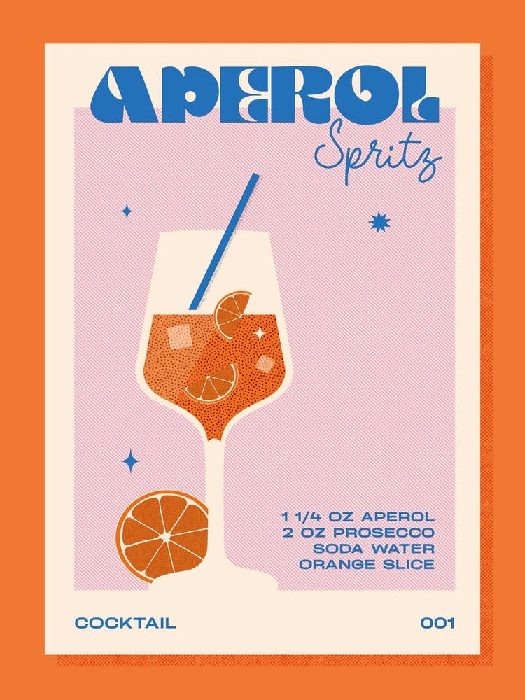 Aperol Spritz Orange & Pink