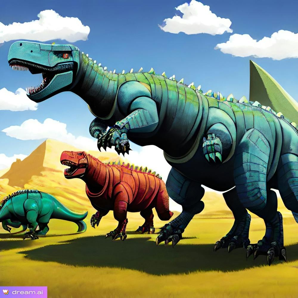 Dinosaurs In The Desert