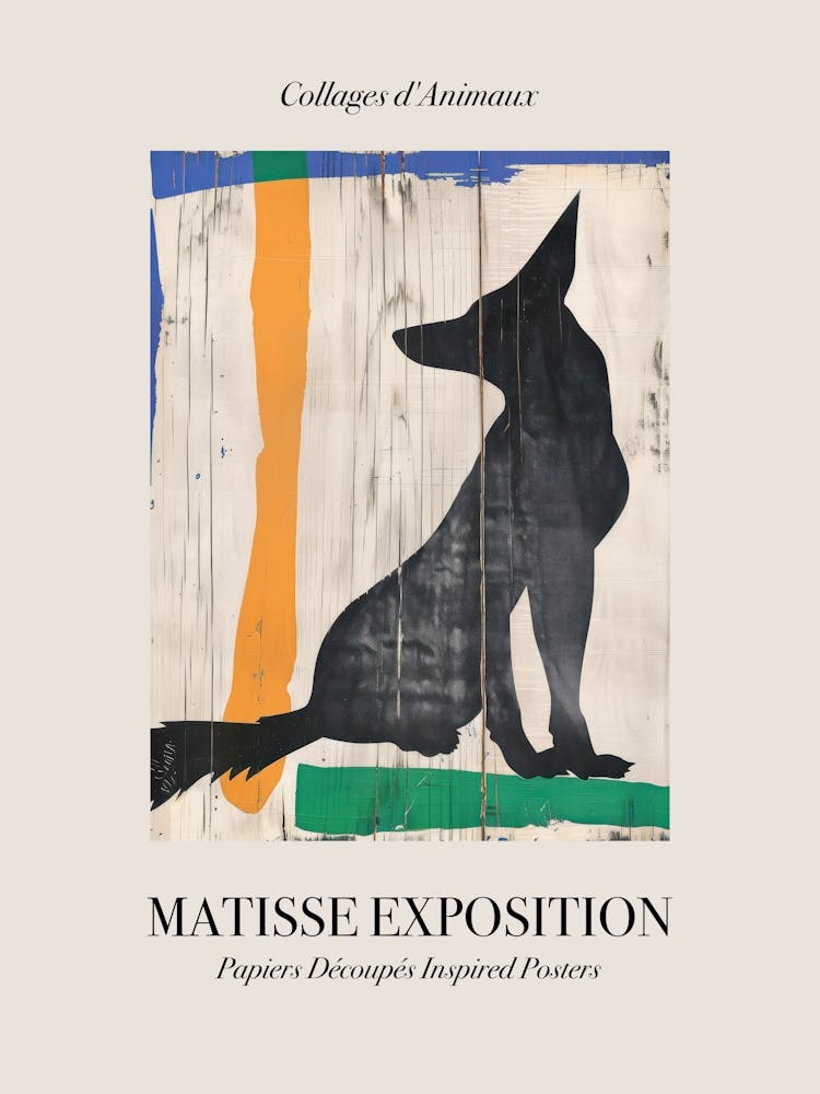 Fox 1 Matisse Inspired Exposition Animals Poster