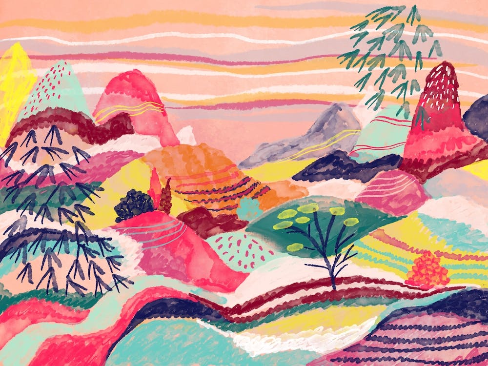 Dreamy Hills Landscape 2