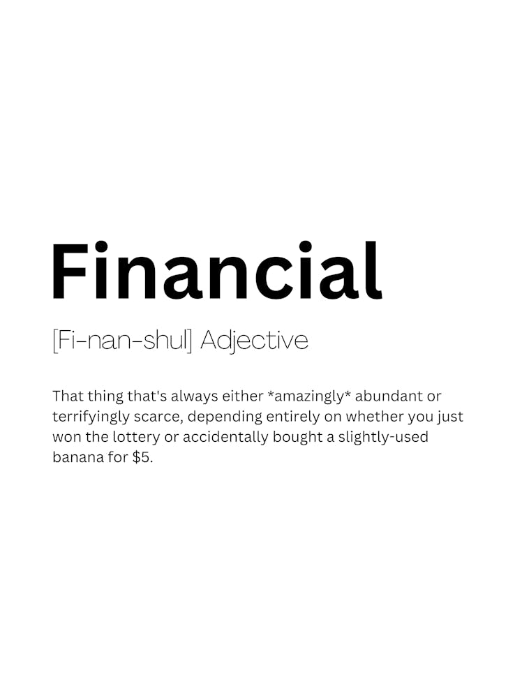 Finanzielle Definition Bedeutung
