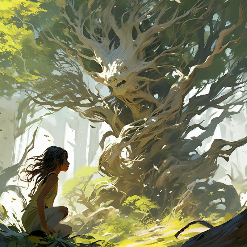 Illustration Of Willow Greenleaf Speaking In Rhymes Traversing Whispering Woods With Nutkin Engag