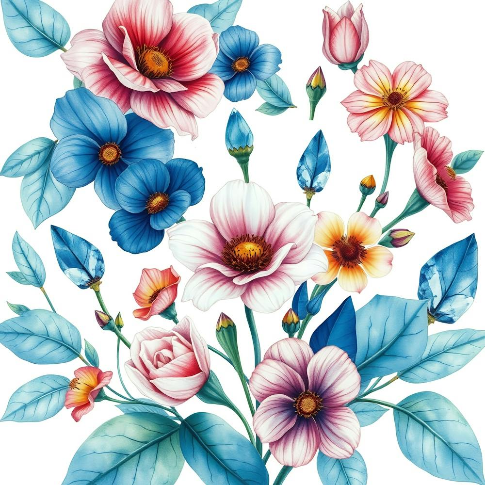 Watercolor Flowers 12