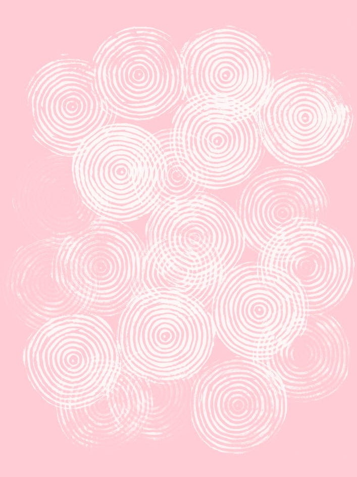 Radial Block Print In Pink