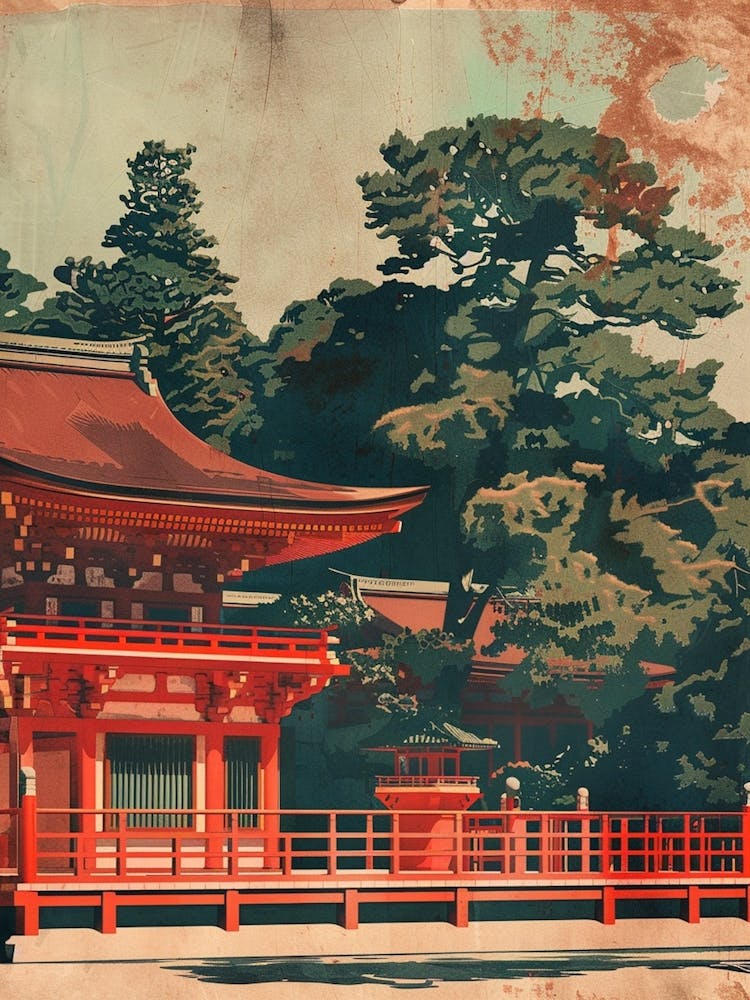 Kamakura S Tsurugaoka Hachimangu Shrine Japan Mid Century Modern 1