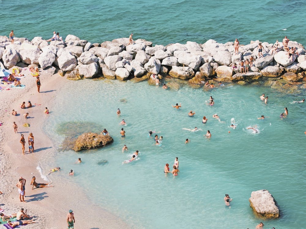 Italy Beach Goers