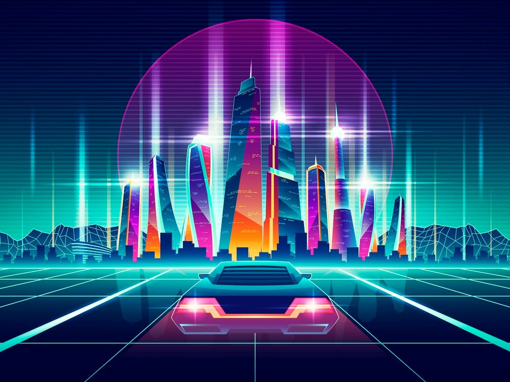 80'S Cityscape - Synthwave Neon City