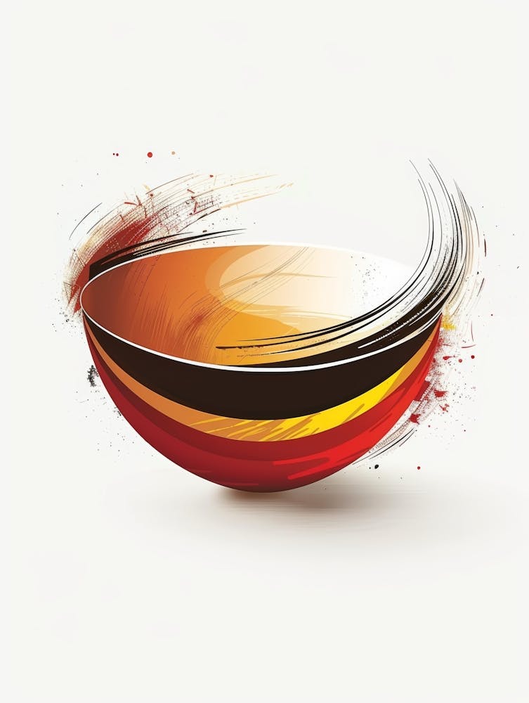 Schale mit Wirbeln