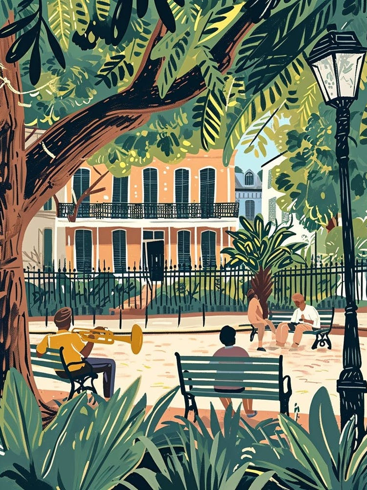 New Orleans Jazz National Historic Park Storybook Illustration 3