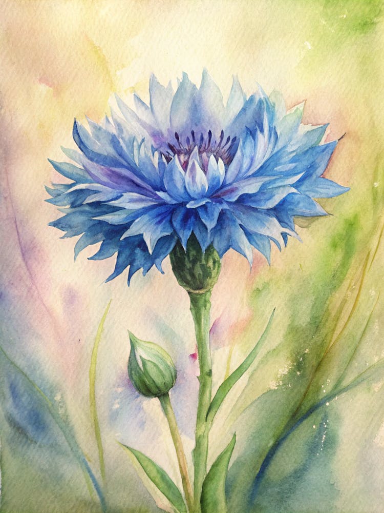 Blue Cornflower