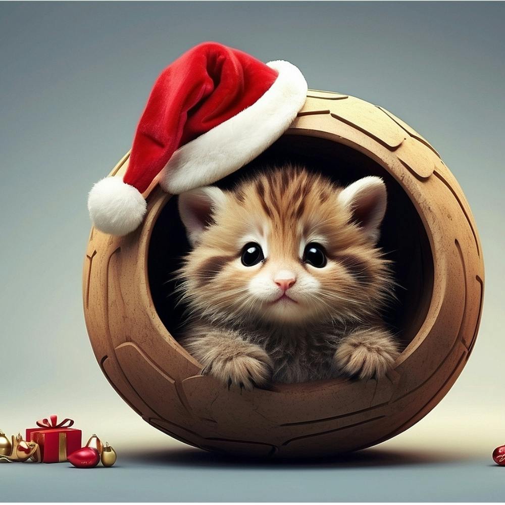 Christmas Kitten