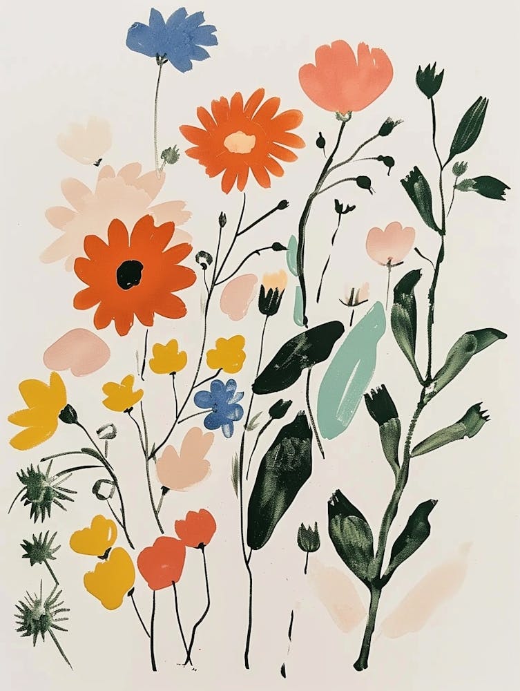 Painted Florals Calendula 3