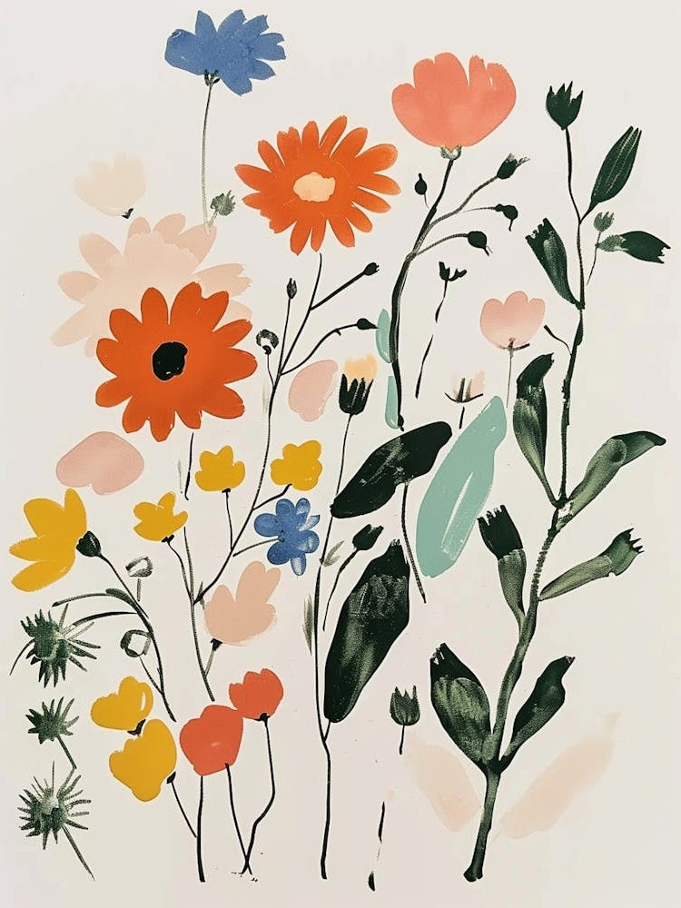 Painted Florals Calendula 3