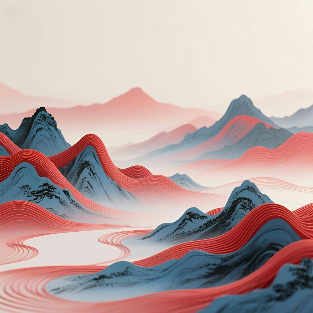 Chinesische Berge 8
