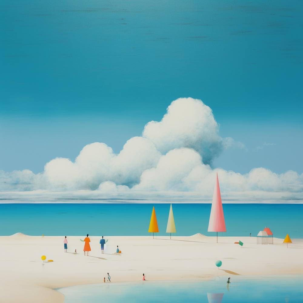 The Beach - abstract art 2